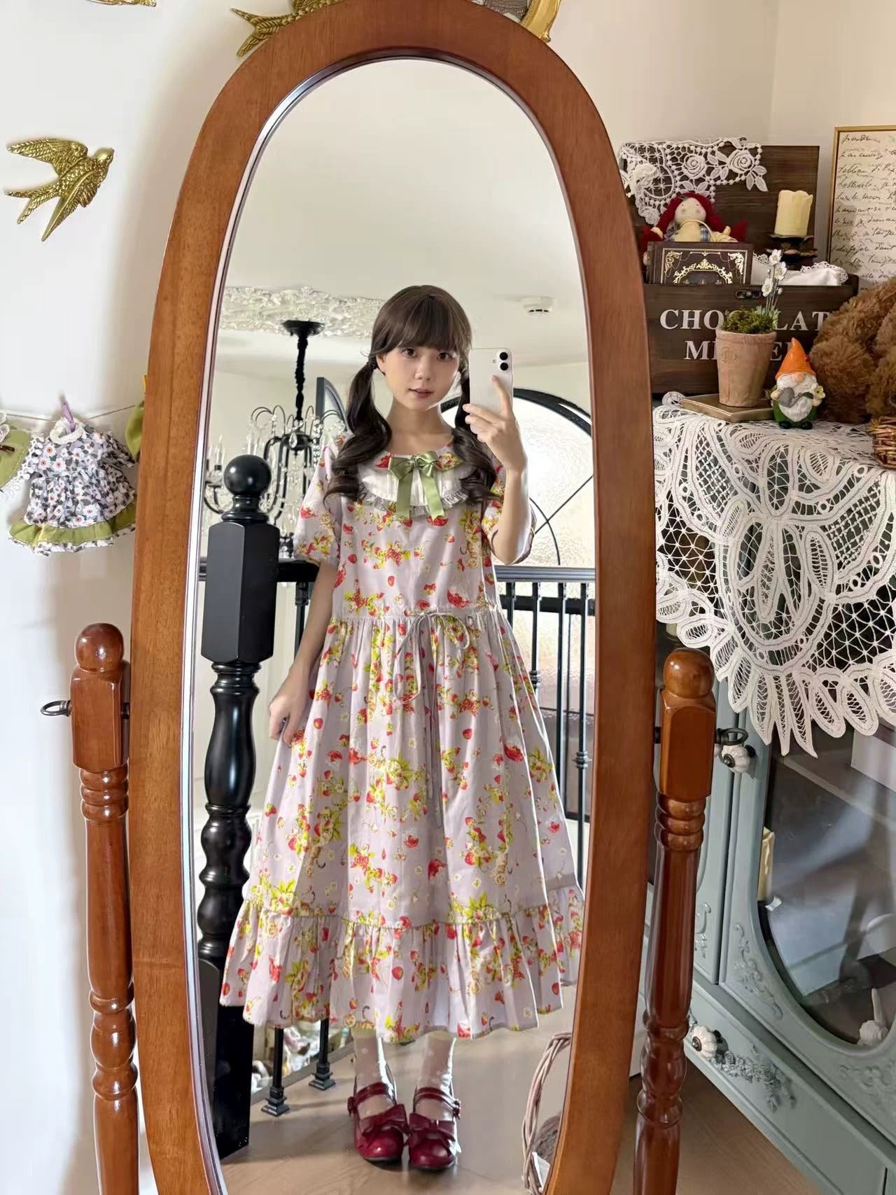 Berry Cat & Strawberry ワンピース【Wind and Slumber】