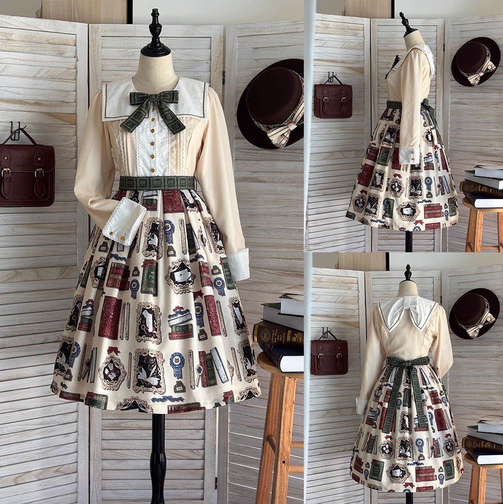 【受注予約~10/22】Wheat Book ワンピース【Miss Cube】