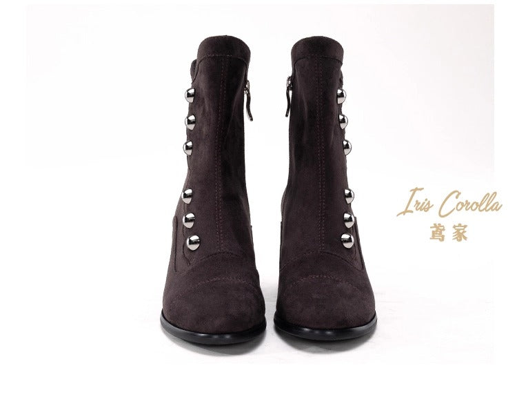 【受注予約~9/17】Victory ボタンブーツ(ショート)【Iris Corolla】