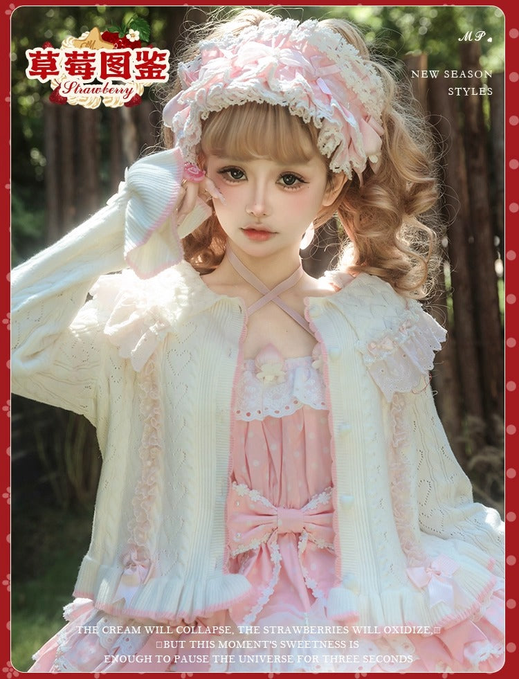 【受注予約~11/18】Strawberry Cake Illustration ジャンパースカート(タイプ1)【花与珍珠匣】