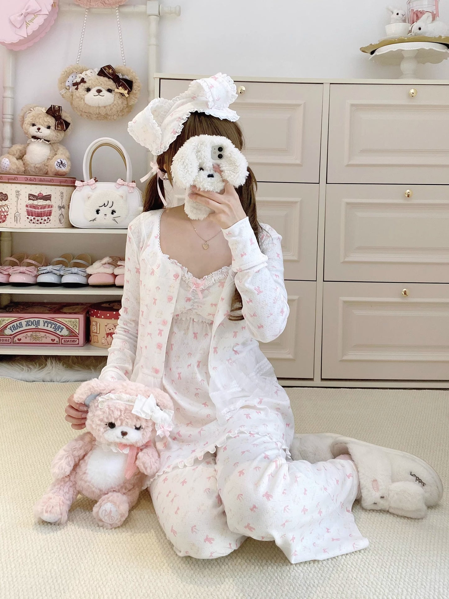 リボンナイトウェア【Sheep Puff】