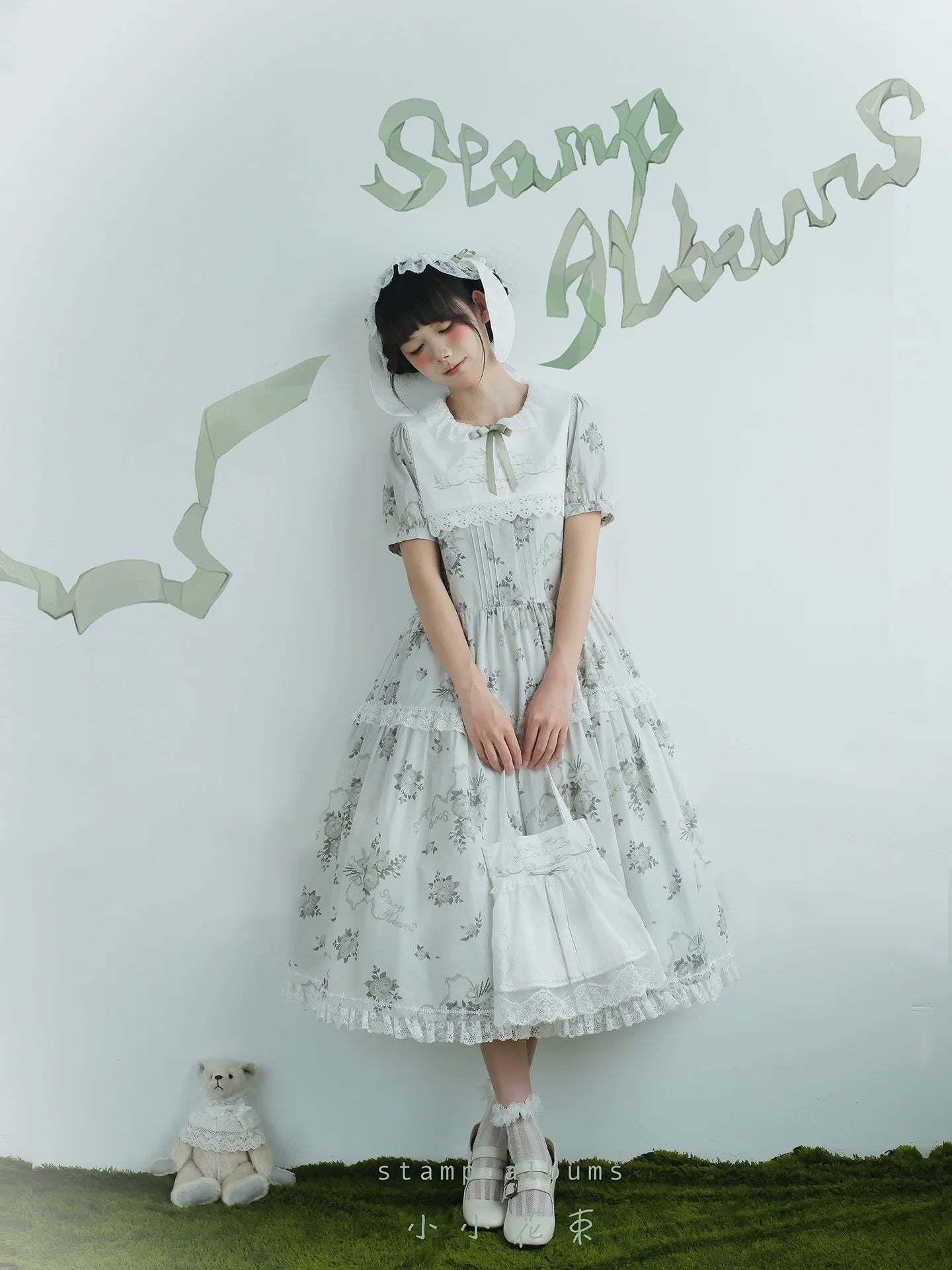 【受注予約~7/2】Petit Bouquet ワンピース・ジャンパースカート【Stamp Albums】