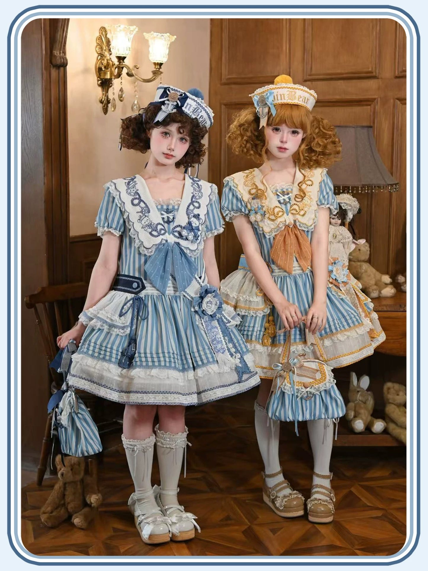 【受注予約~6/28】Antique Sailor Bear アクセサリー【双生小熊】