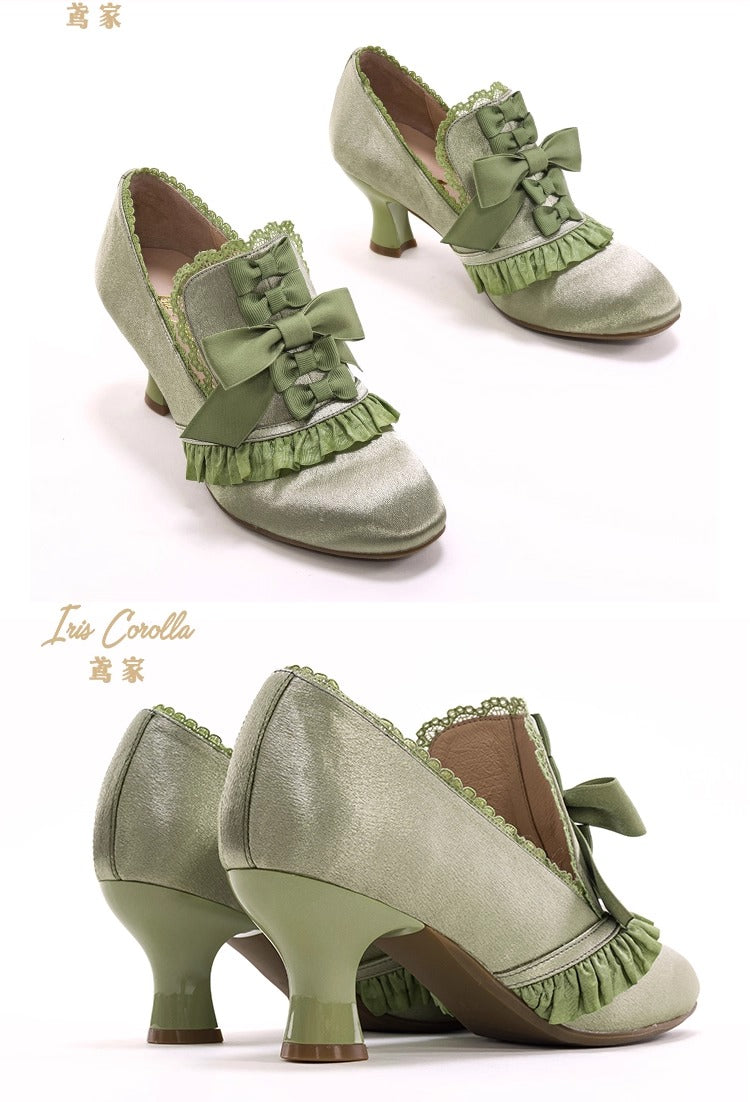 Marie Antoinette リボンヒールシューズ【Iris Corolla】