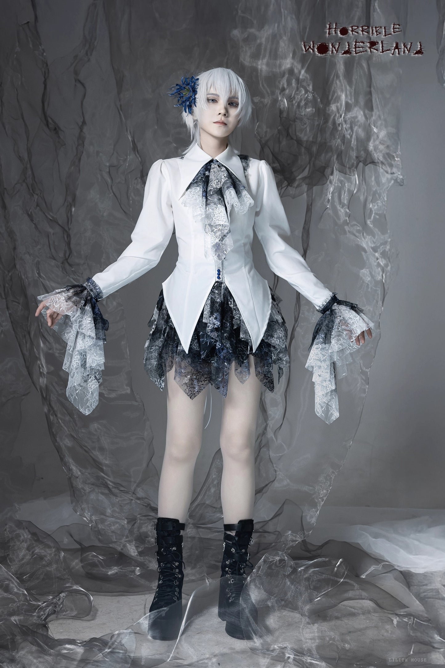 【受注予約~12/10】Horrible Wonderland ブラウス(無地ver.)【Lilith House】