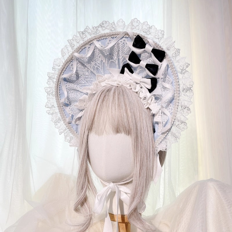 レースデコレーション ハーフボンネット【妹抖手作工作屋】
