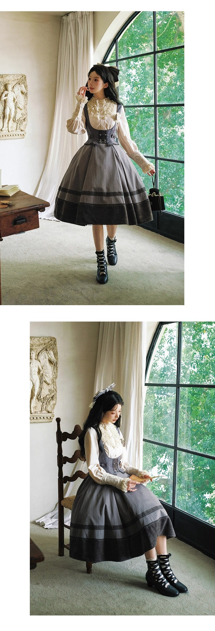 【受注予約~10/30】Austen's Letters ジャンパースカート(タイプ2)【NDC】