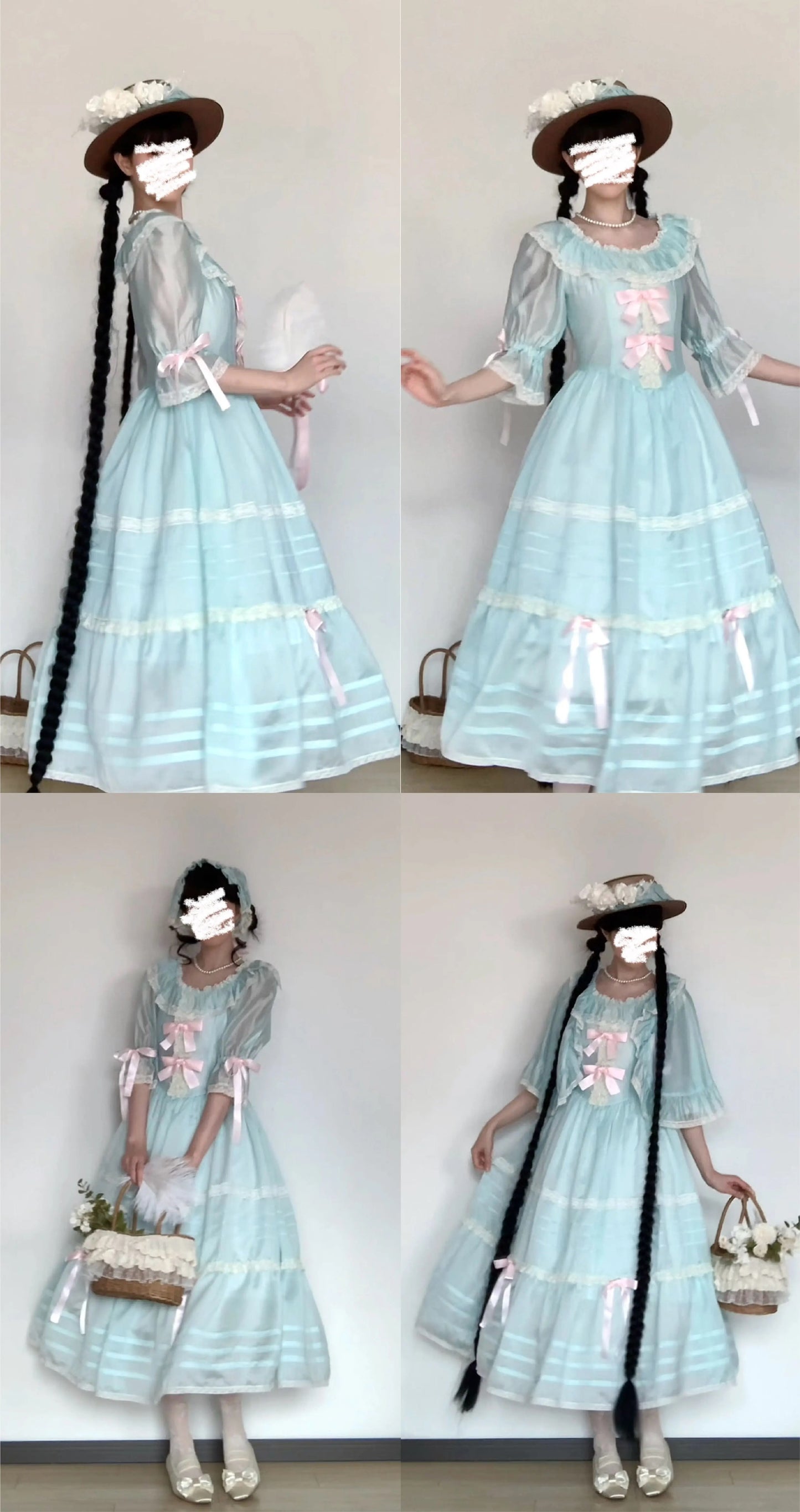 【受注予約~8/6】5th Anniversary Collection ワンピース・ケープセット【Birds Spice】