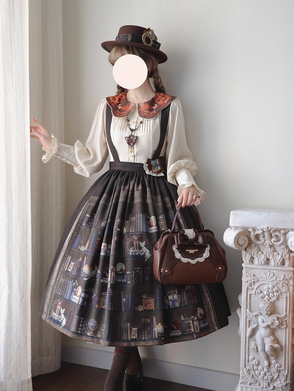 【受注予約~11/6】German Bookshelf スカート【Miss Point】