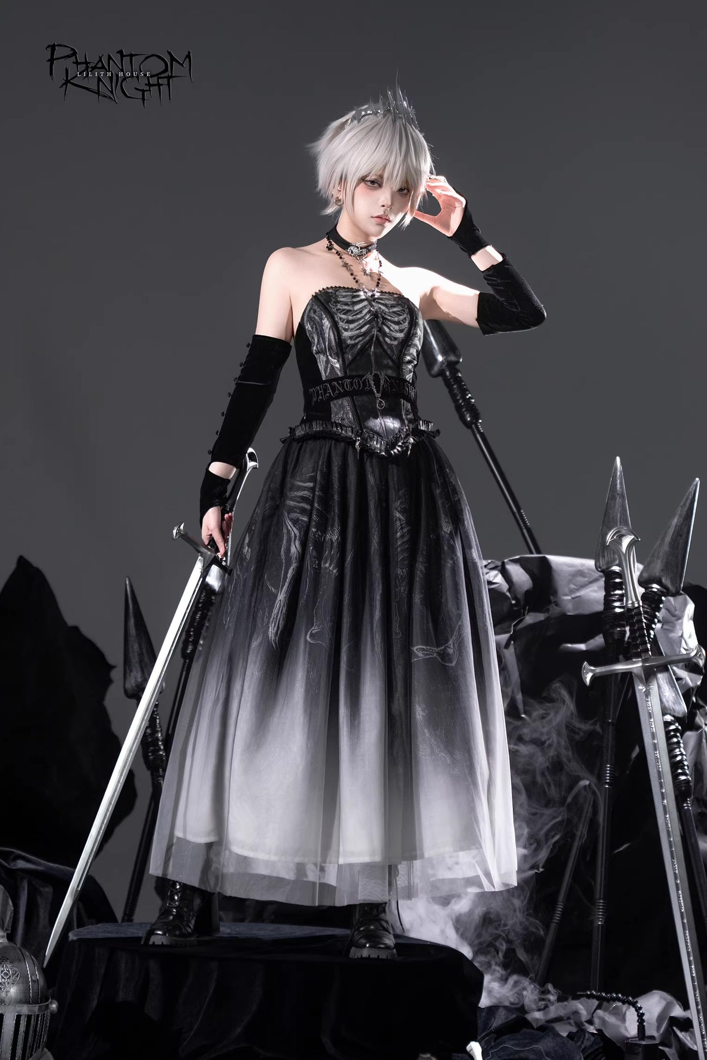【受注予約~6/8】Ghost Rider コルセット・スカート【Lilith House】