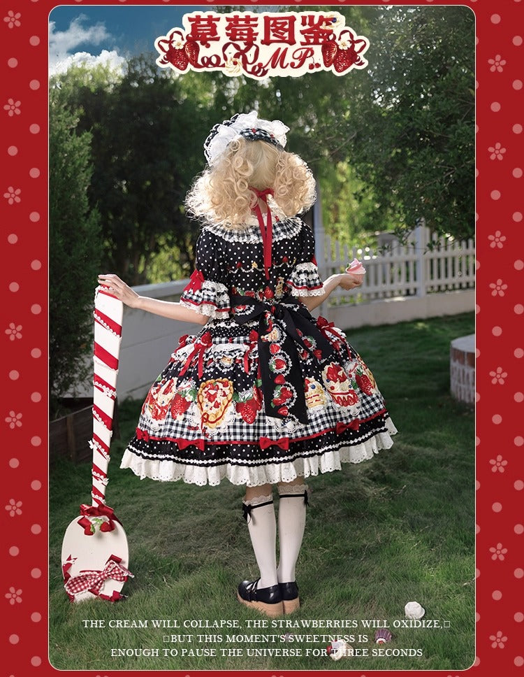【受注予約~11/18】Strawberry Cake Illustration ワンピース(タイプ3)【花与珍珠匣】
