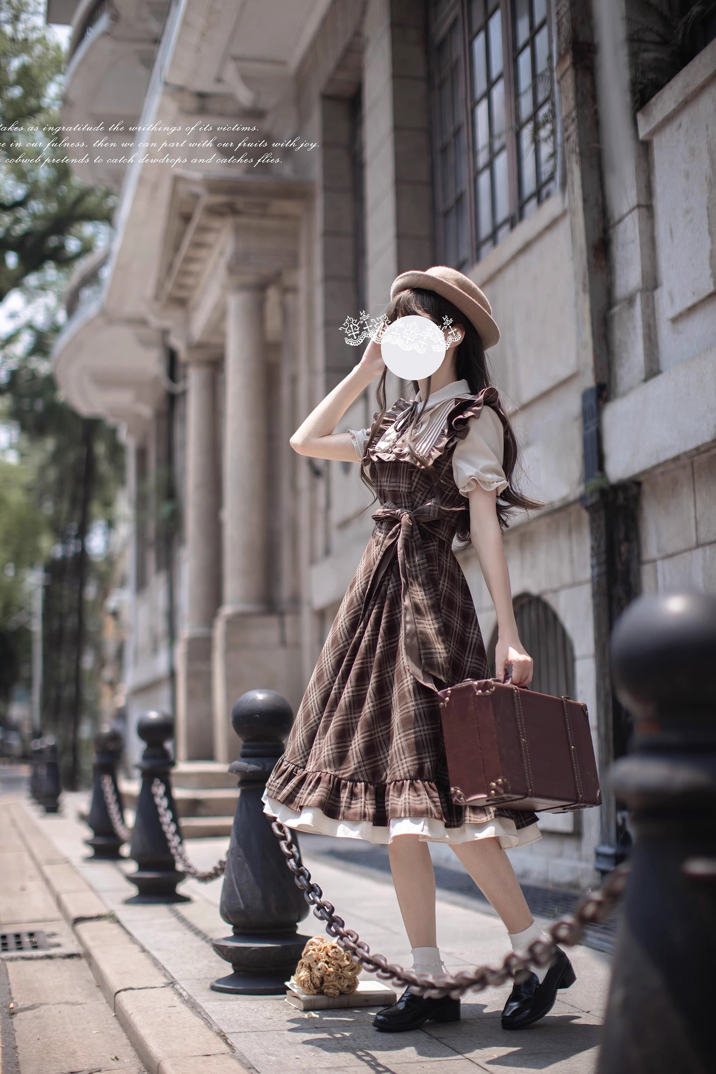 Dusk on the Thames ワンピース(半袖)【胡桃木JK】