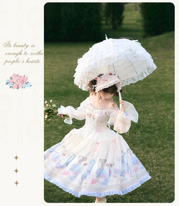 【受注予約~4/29】Fenton Curio Cabinet ワンピース・ジャンパースカート・エプロン【花与珍珠匣】