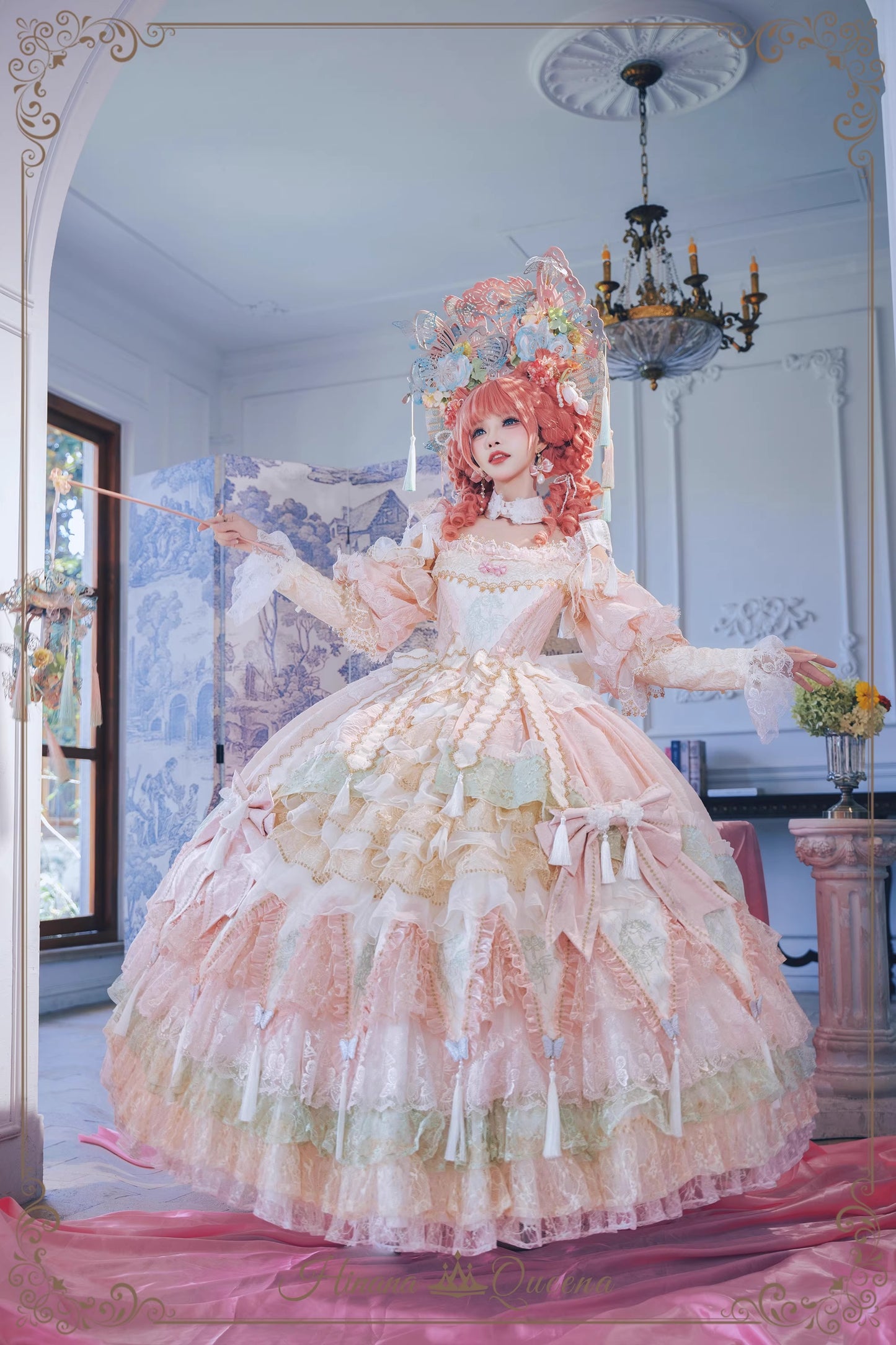 【受注予約~9/15】Crimson-Bee ワンピース【Hinana Queena】