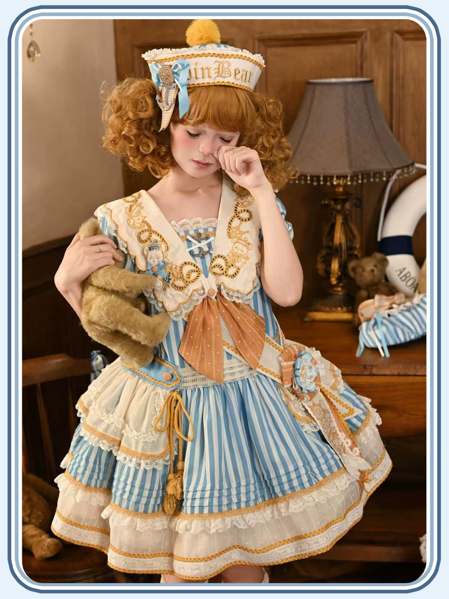 【受注予約~6/28】Antique Sailor Bear ワンピース・フルセット(タイプ2)【双生小熊】