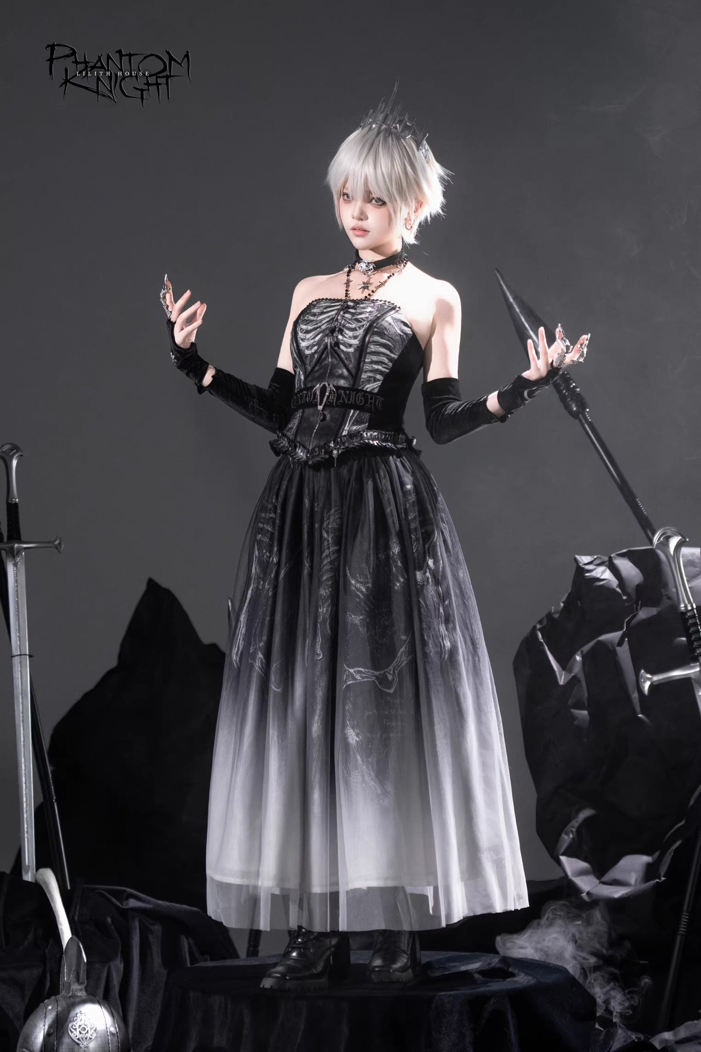 【受注予約~6/8】Ghost Rider コルセット・スカート【Lilith House】