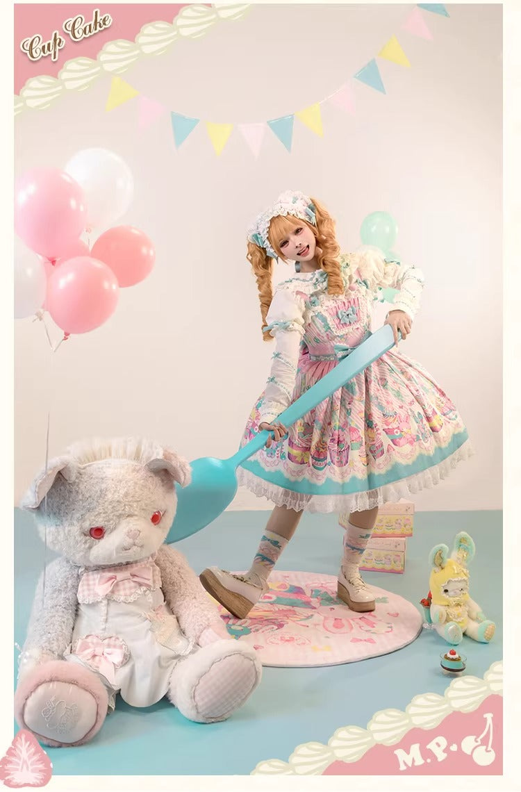 【受注予約~1/26】CupCakes ジャンパースカート【花与珍珠匣】