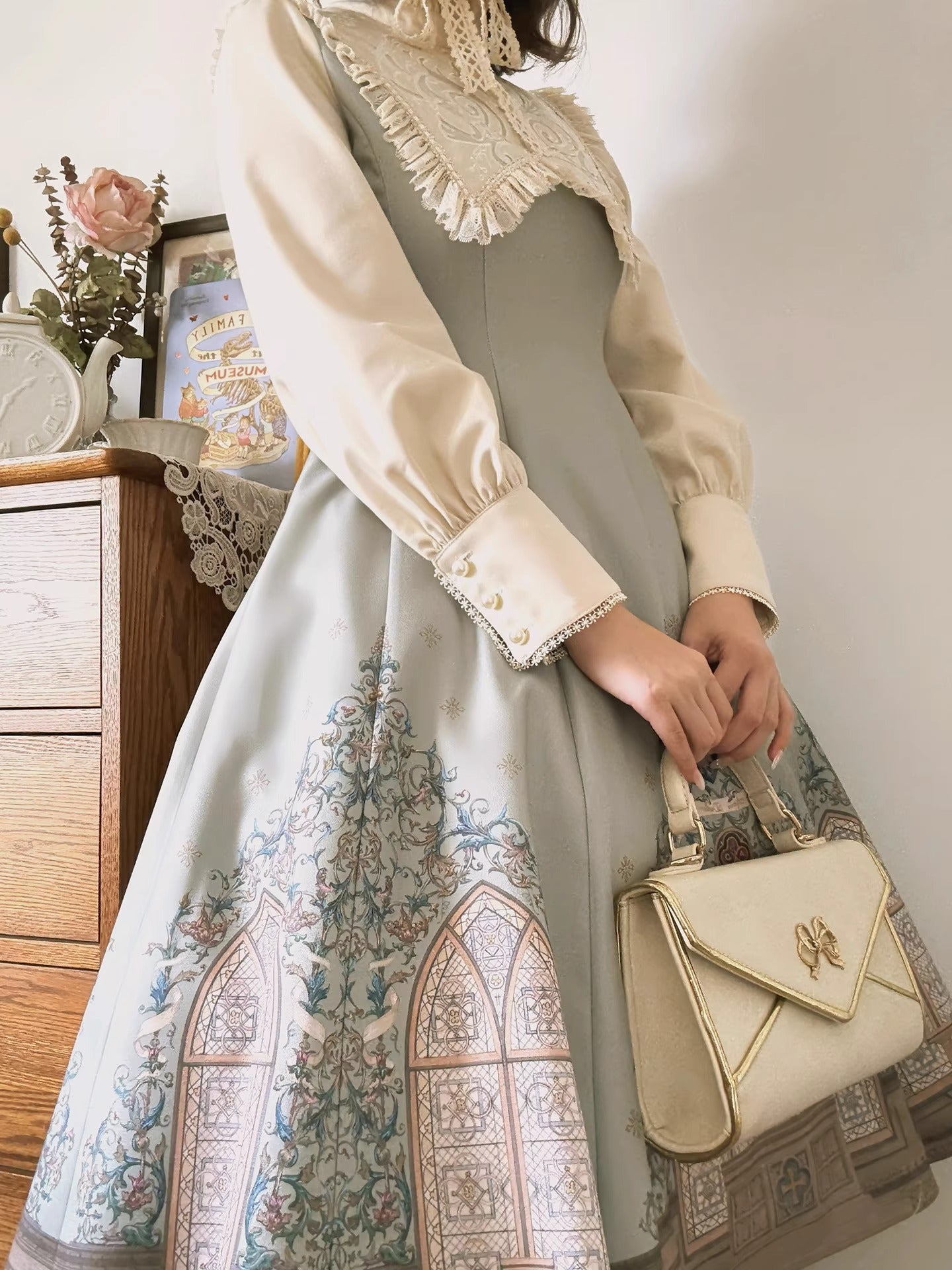 【受注予約~12/10】花窓賛歌 ワンピース【Avenue d'Enfer】