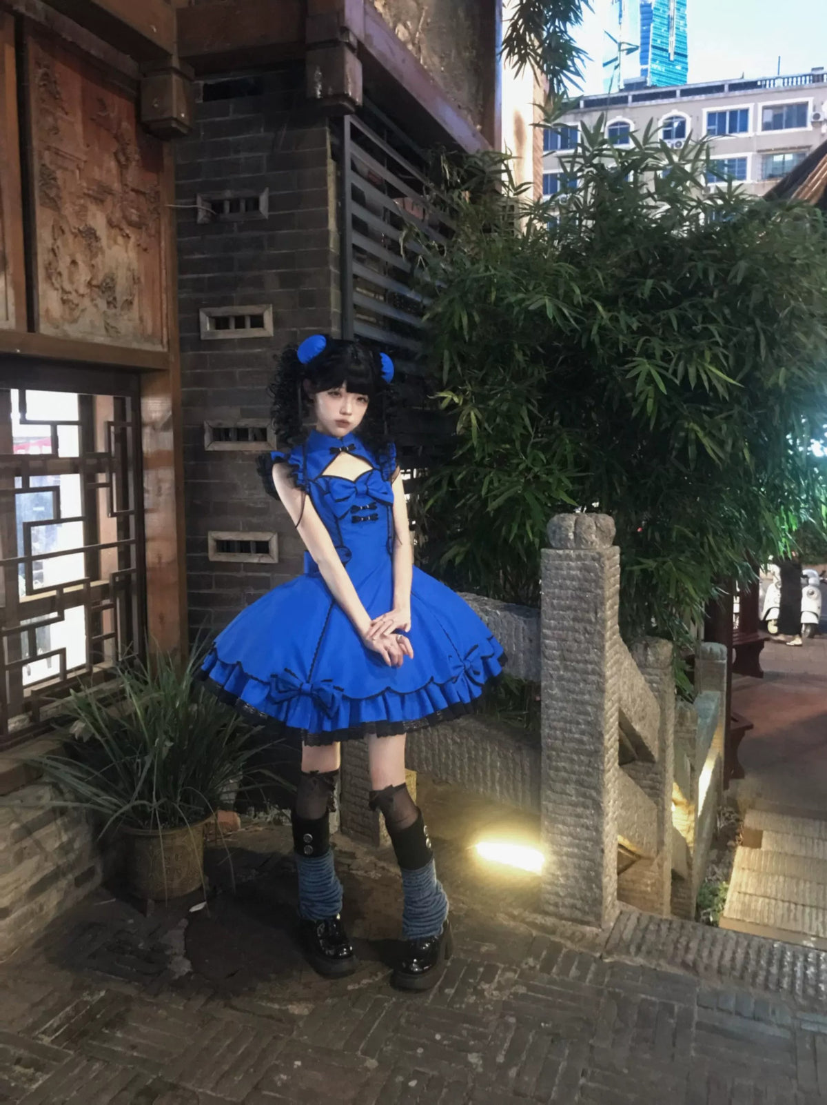 【受注予約~10/6】Cinnabar Decree ワンピース・お団子セット【Sugar Cookies】