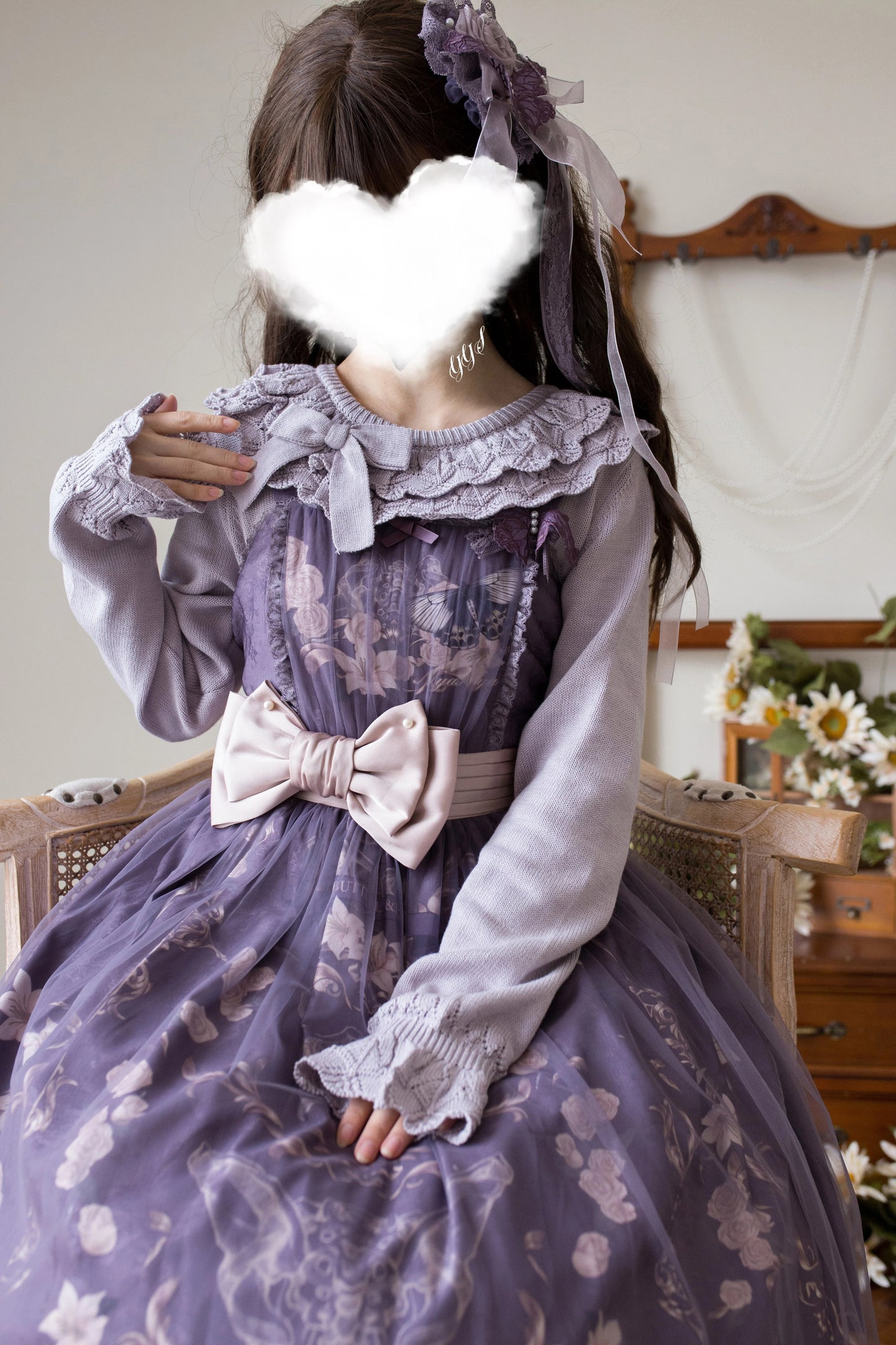 NANA フリルニットトップス【MIST】