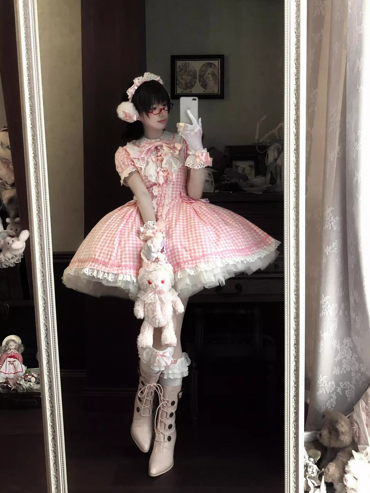 【受注予約~11/20】Ribbondoll ワンピース【Cutey Mask】