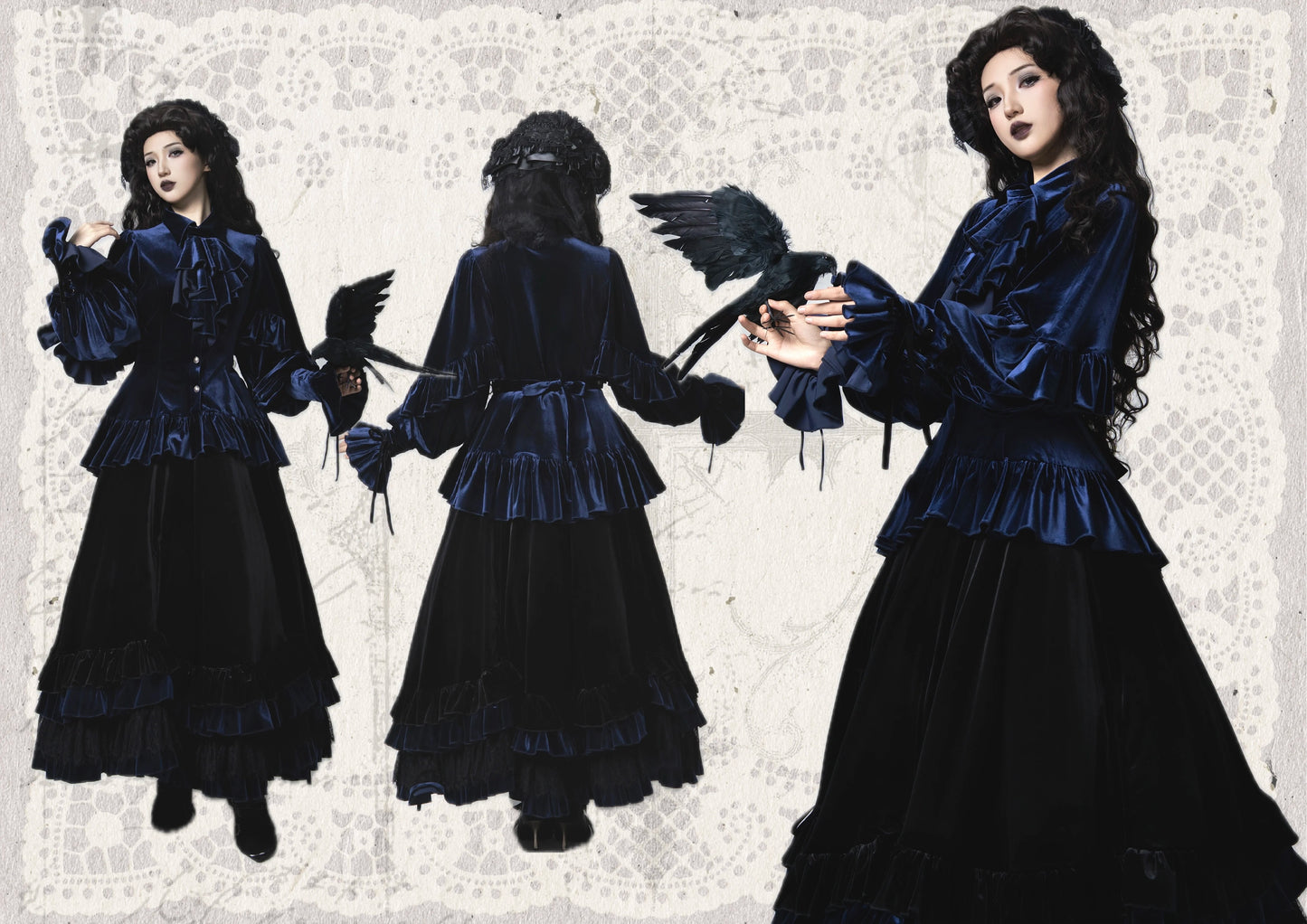 Duchess Ravenna スカート(ベルベットver.)【Evegie】