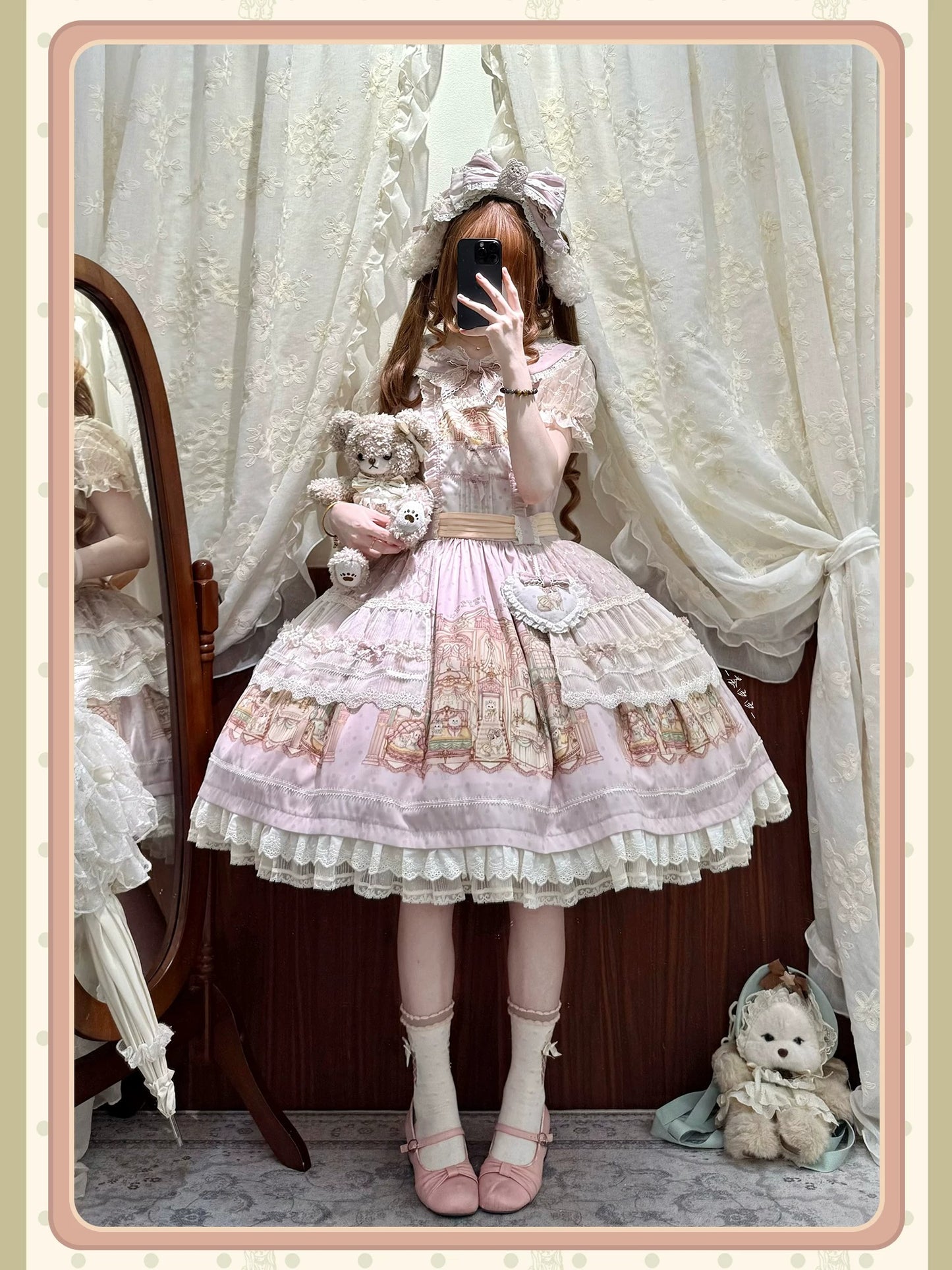 【受注予約~9/6】Fluffy Cat Castle ワンピース・ジャンパースカート【Alice Girl】