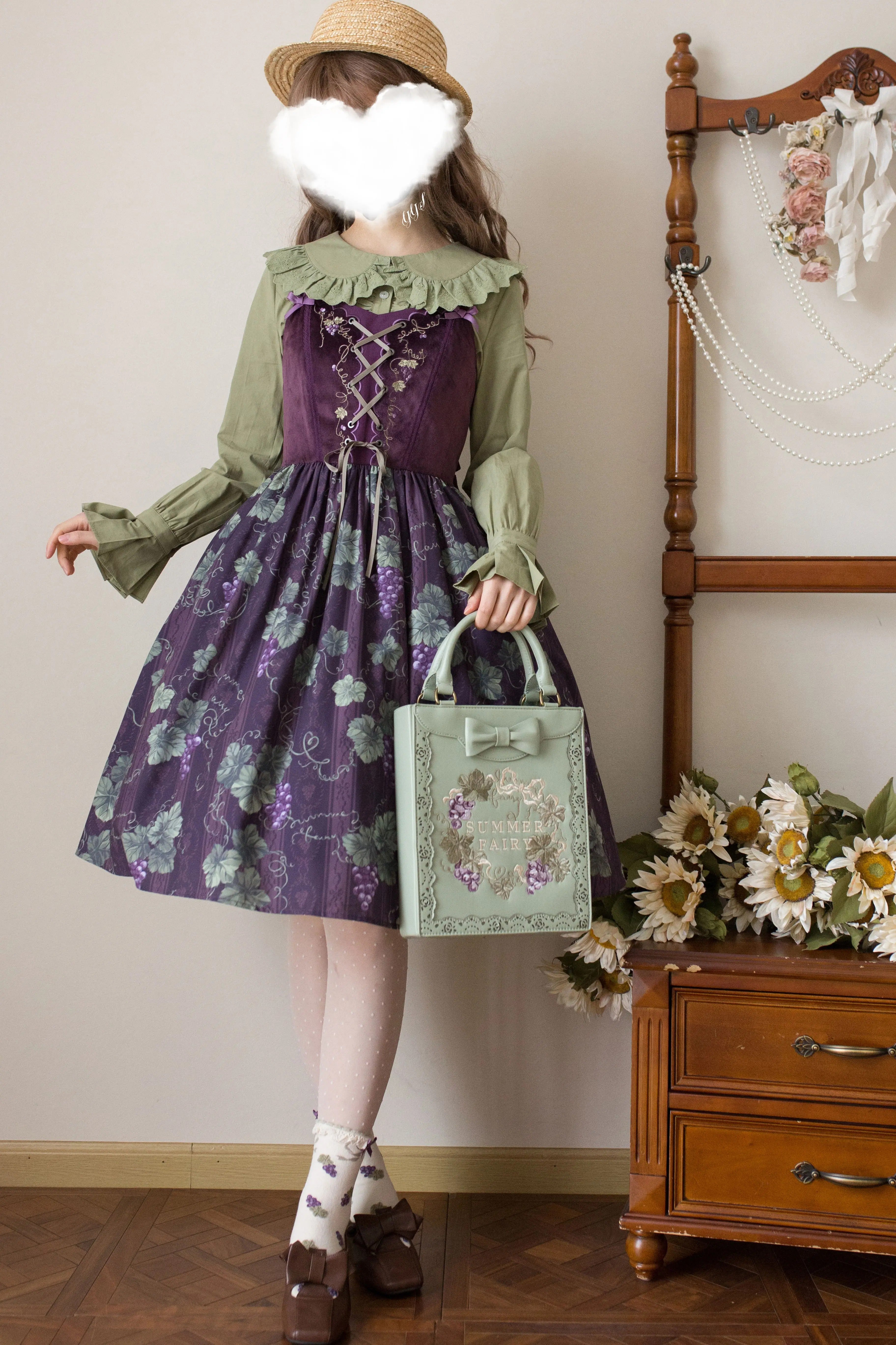 綿レース長袖ブラウス【MIST】 – Epetice