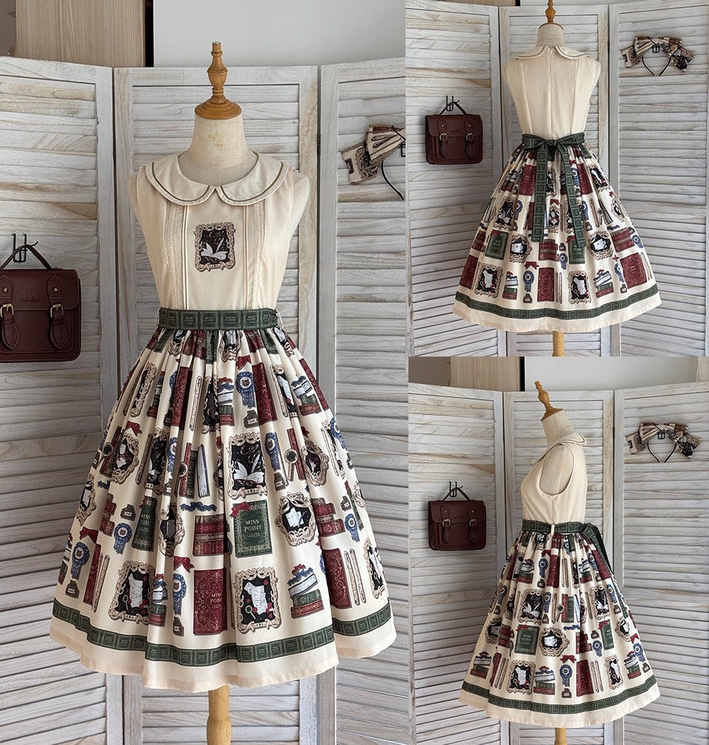 【受注予約~10/22】Wheat Book ジャンパースカート【Miss Cube】