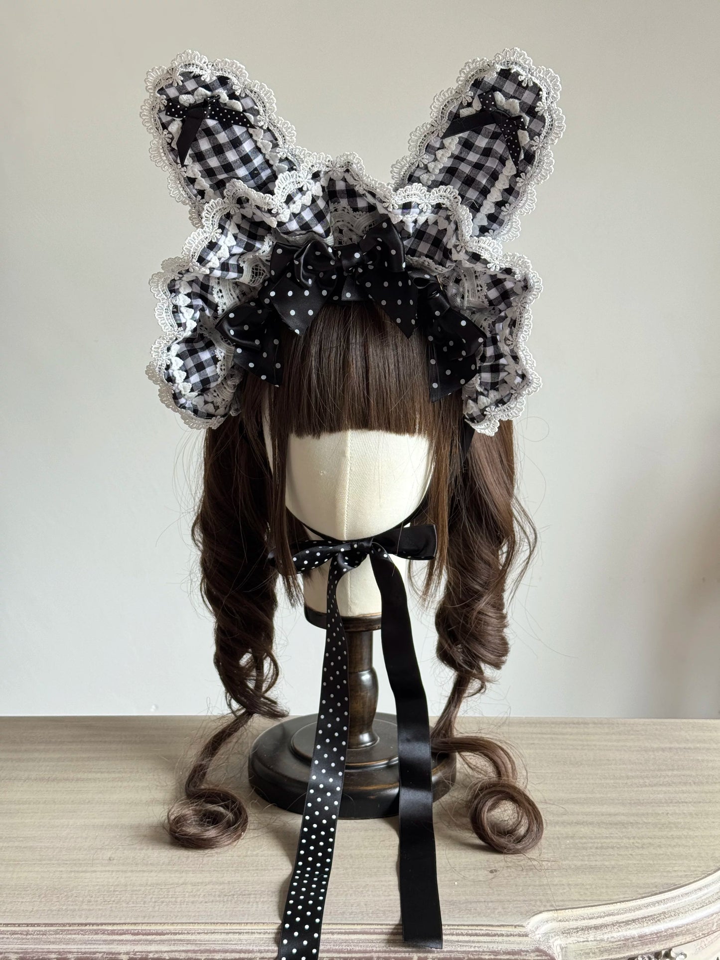 うさ耳ボンネット【妹抖手作工作屋】