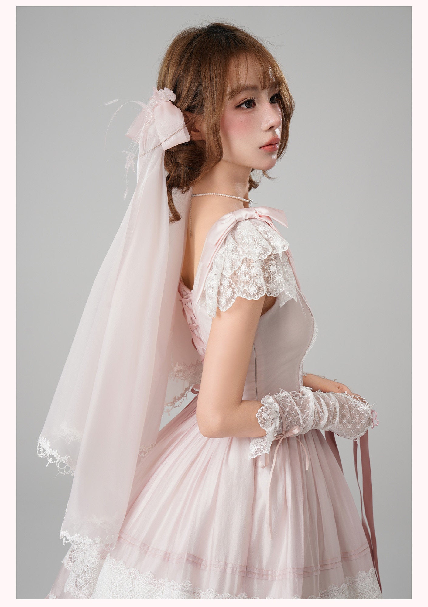 【受注予約~1/29】浮桜 ワンピース・ジャンパースカート【LizBird】