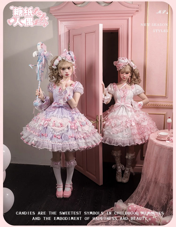 【受注予約~12/8】Candy Wrapper ワンピース【花与珍珠匣】