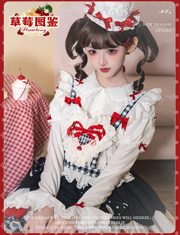 【受注予約~11/18】Strawberry Cake Illustration ブラウス【花与珍珠匣】