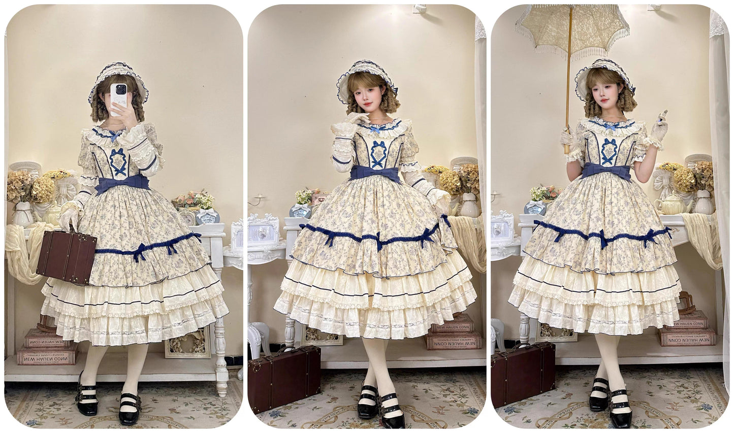 【受注予約~10/2】Grapes Financier ワンピース【Peony】