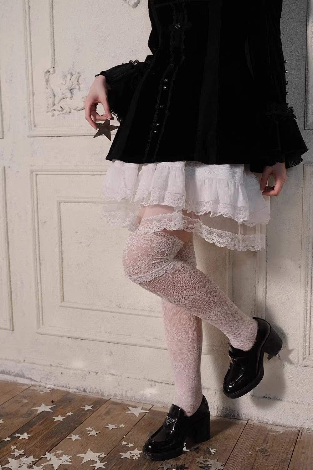 【受注予約~3/23】Embroidered Star ワンピース【魔女販售】