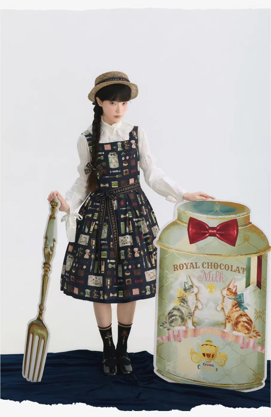 【受注予約~2/26】Chocolate ジャンパースカート【YAMKAJO】