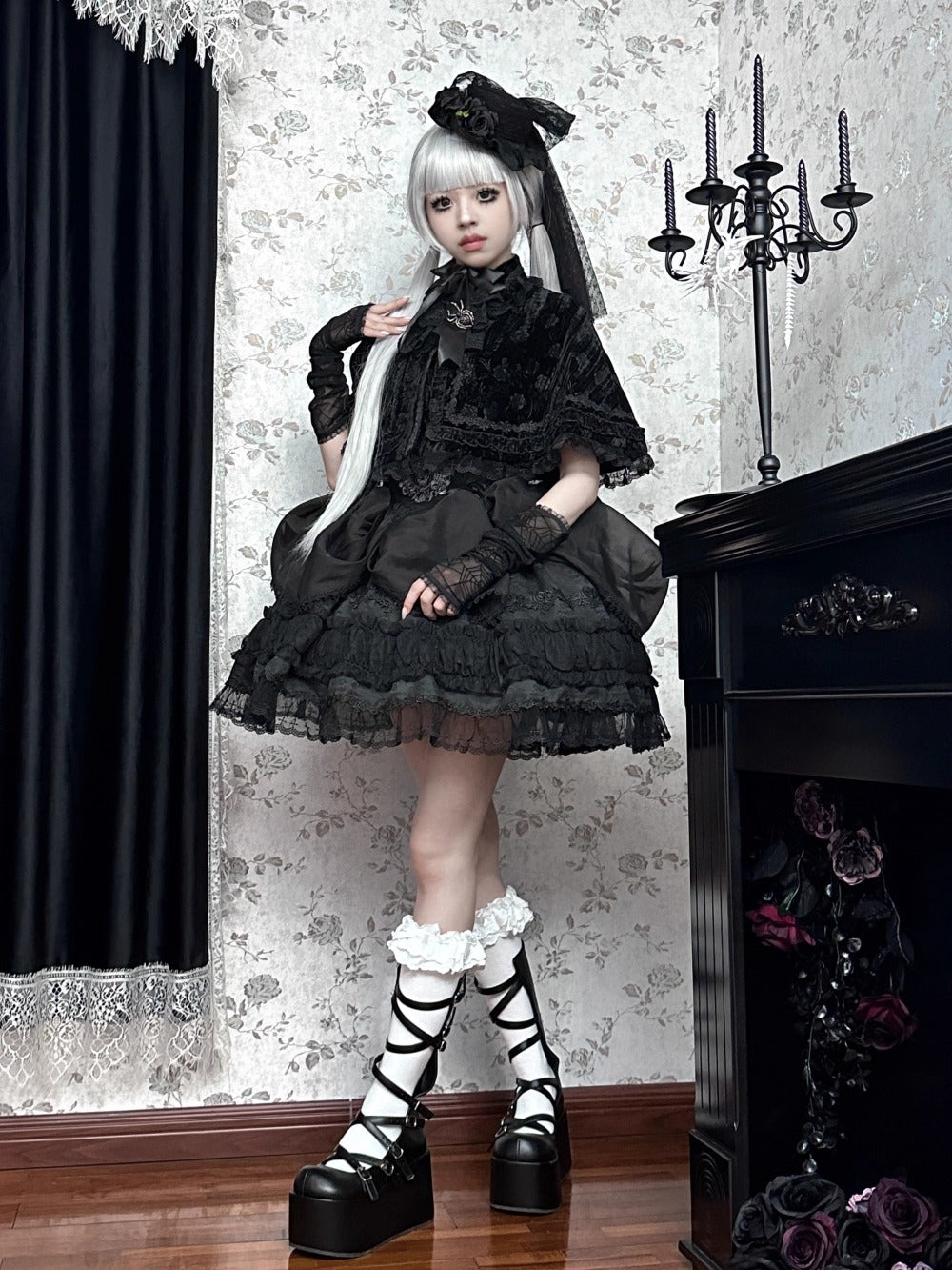 【受注予約~12/11】月光蜘蛛 ケープ・ボレロ【Moon River】