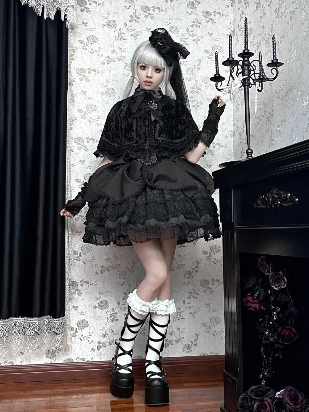 【受注予約~12/11】月光蜘蛛 ケープ・ボレロ【Moon River】