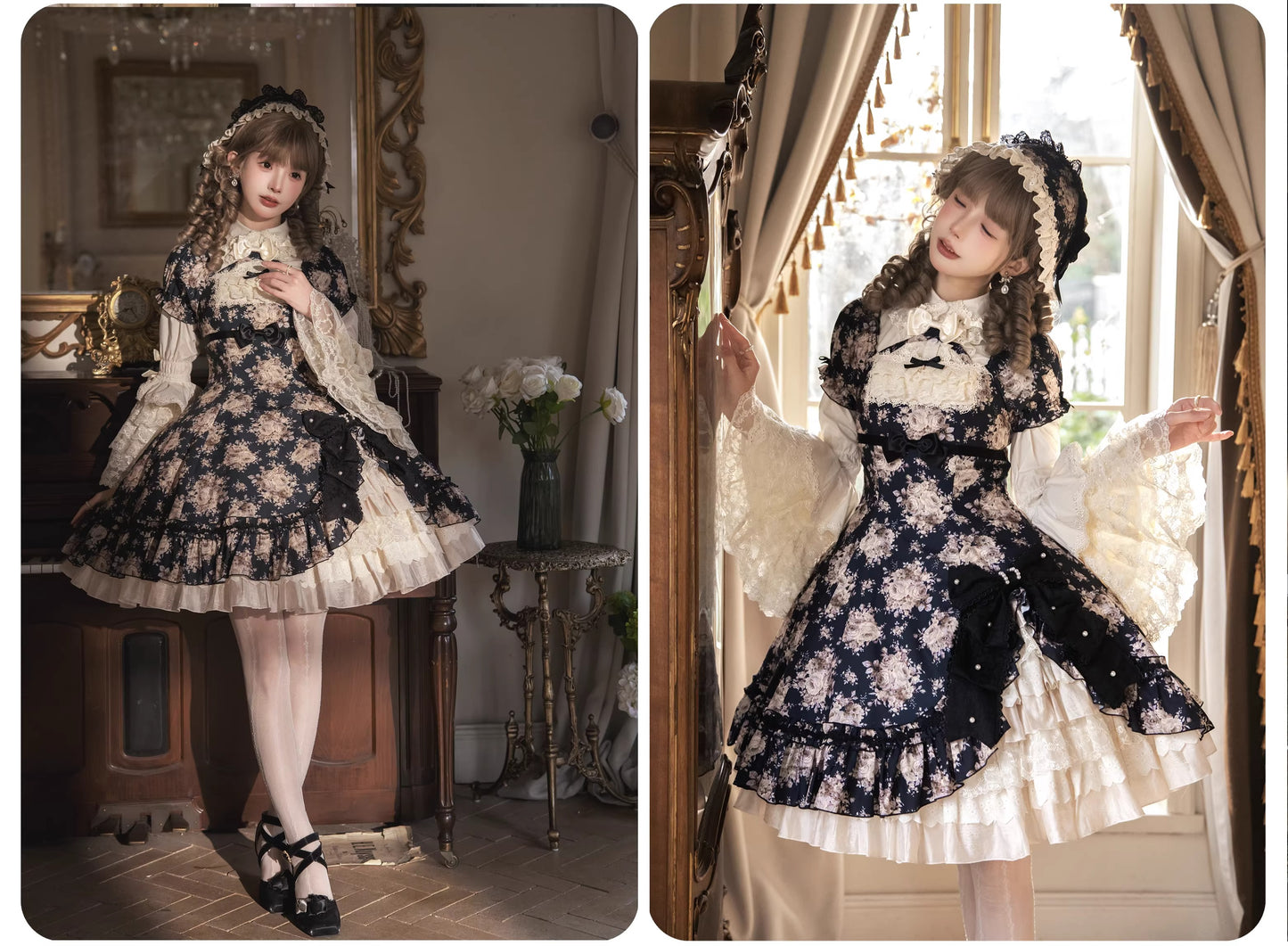 【受注予約~2/15】Black Rose アクセサリー【LittlePlum】