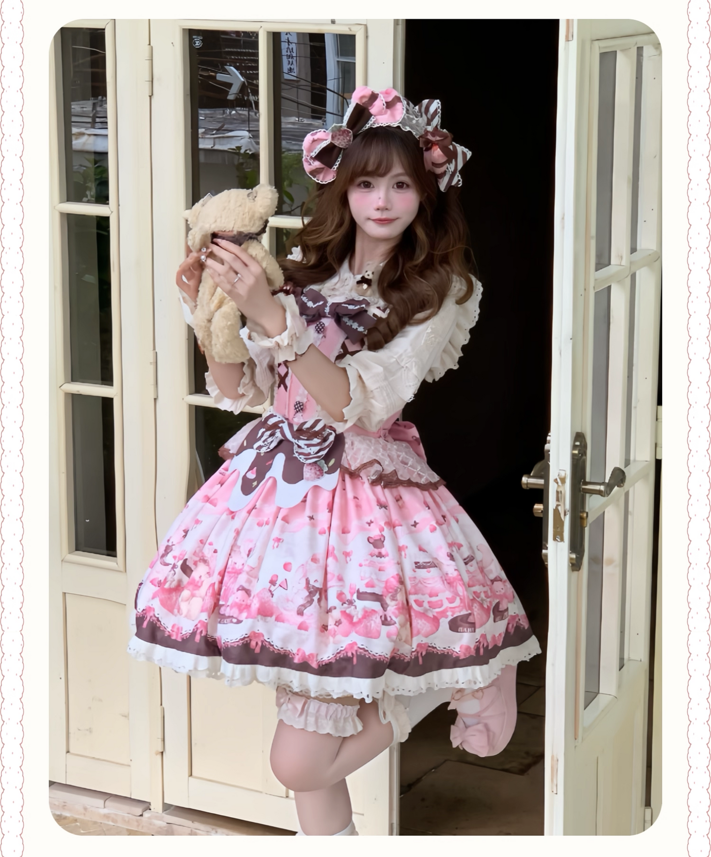 【受注予約~10/14】Sweetheart Berry Jar ジャンパースカート・サロペット【芝士咩咩】