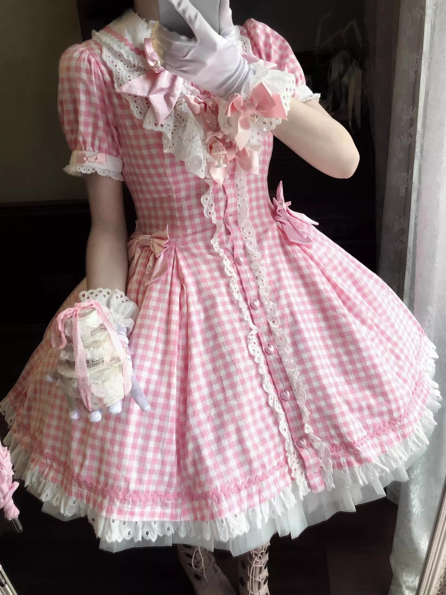 【受注予約~11/20】Ribbondoll ワンピース【Cutey Mask】