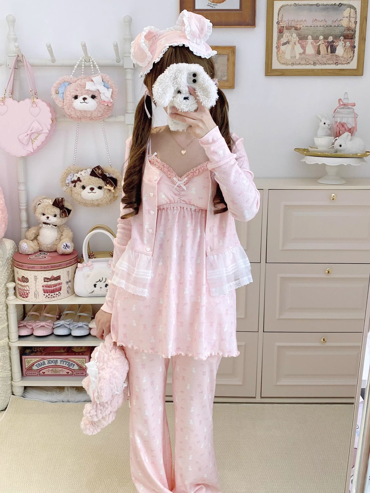 リボンナイトウェア【Sheep Puff】