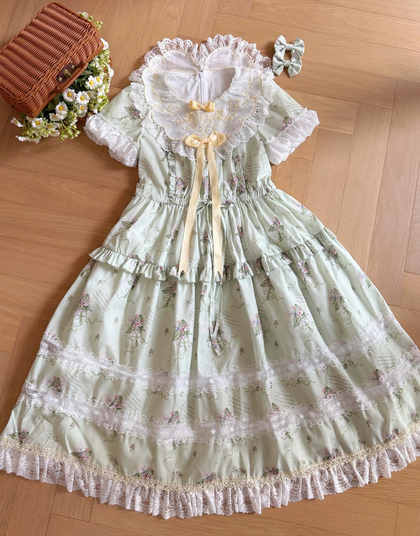 【受注予約~9/8】夏咲の花々 ワンピース【Fairy Doll】