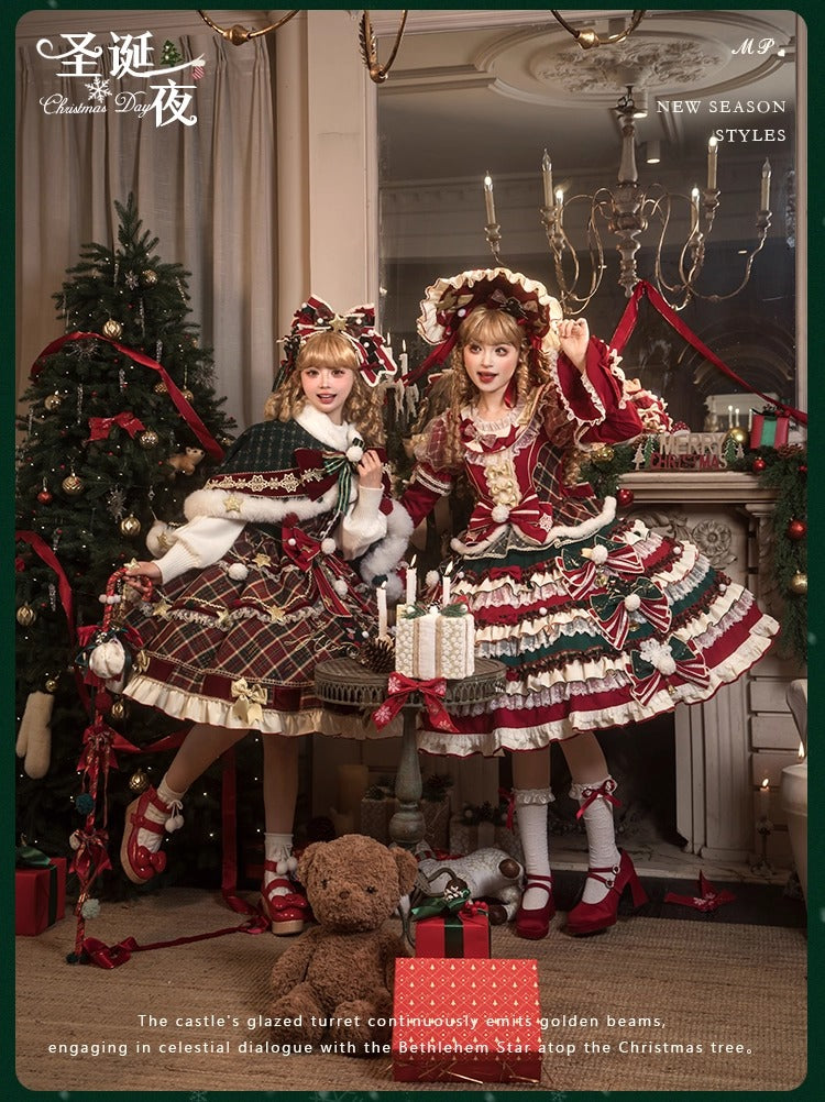 【受注予約~10/28】Christmas Eve ワンピース・ジャンパースカート【花与珍珠匣】