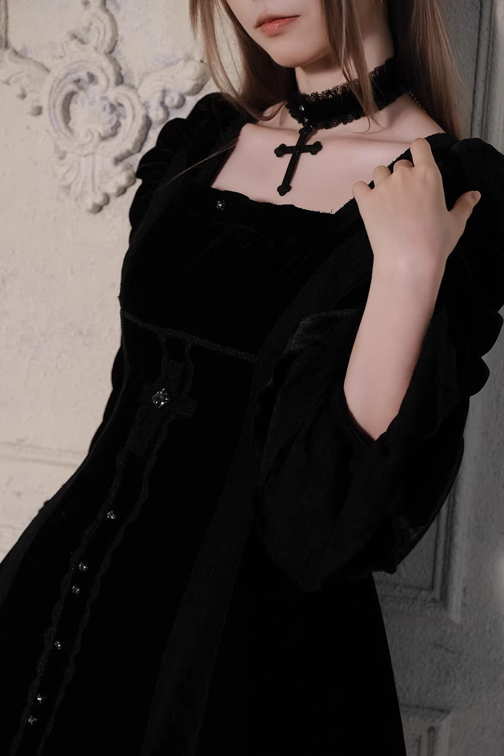 【受注予約~3/23】Embroidered Star ワンピース【魔女販售】