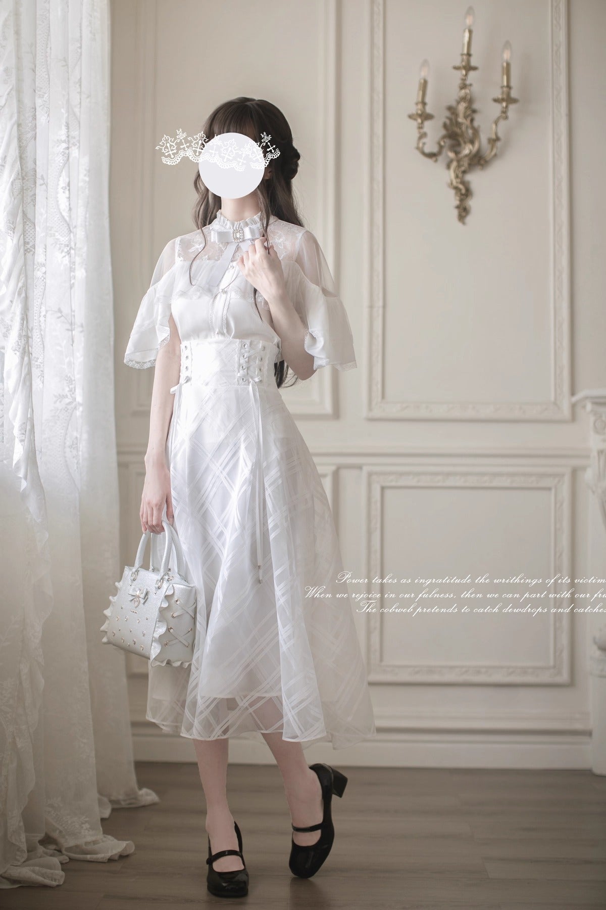 Whispers Forest トップス・スカート(ホワイト)【胡桃木JK】