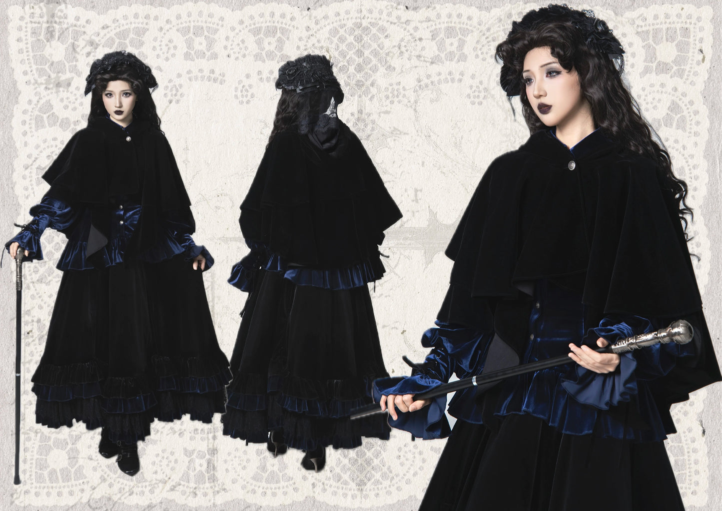 Duchess Ravenna ケープ(ベルベットver.)【Evegie】