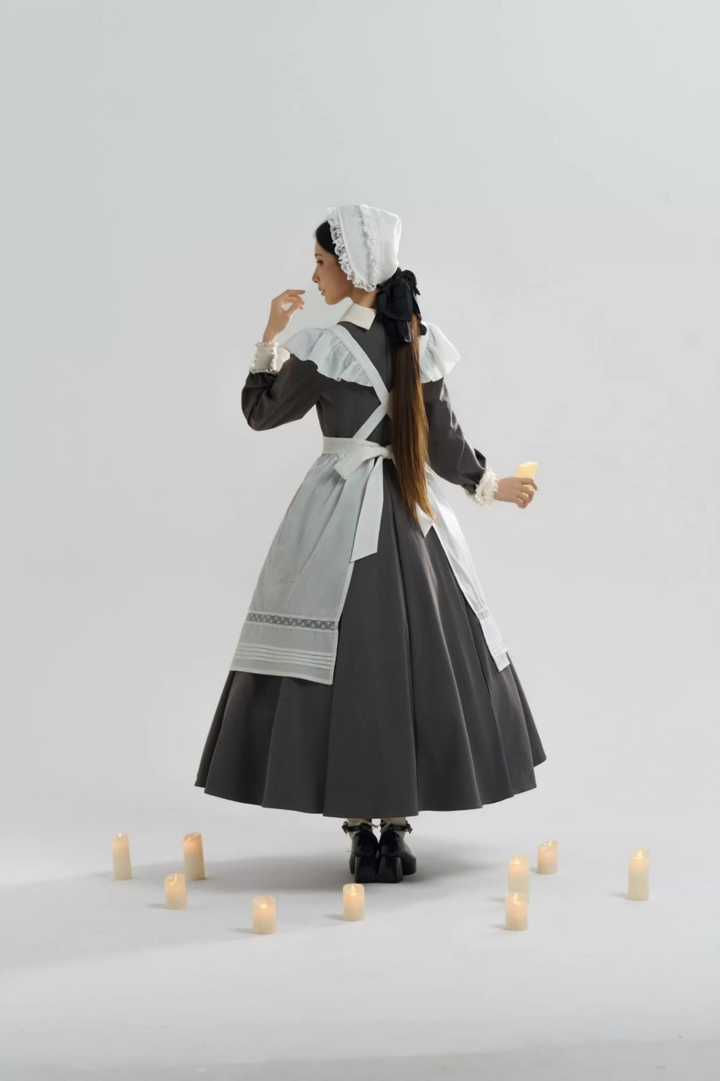 【受注予約~12/18】Lady Bird エプロン・ボンネット【sara bell】