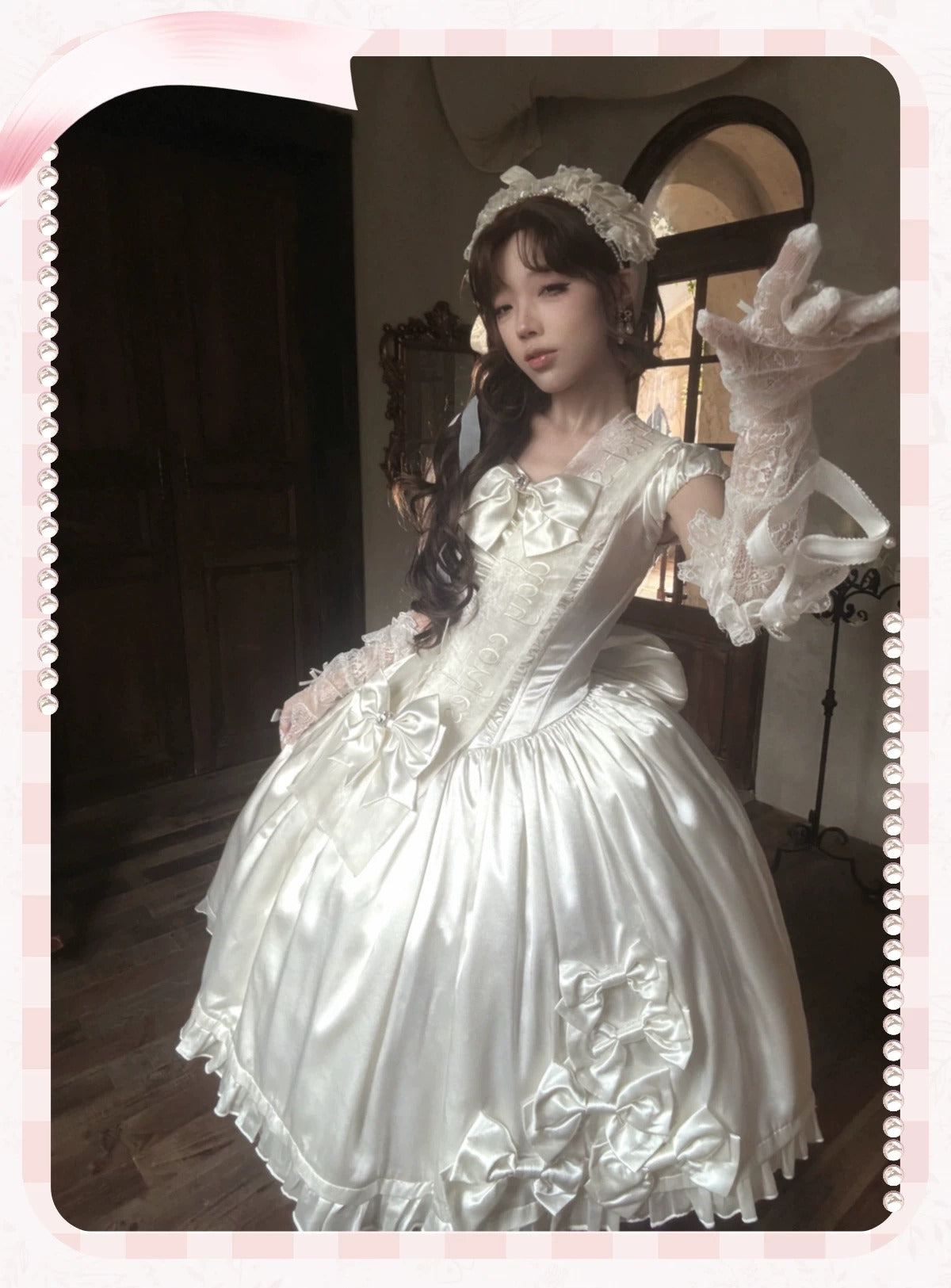 【受注予約~8/6】Silver Casket ワンピース【Snow】