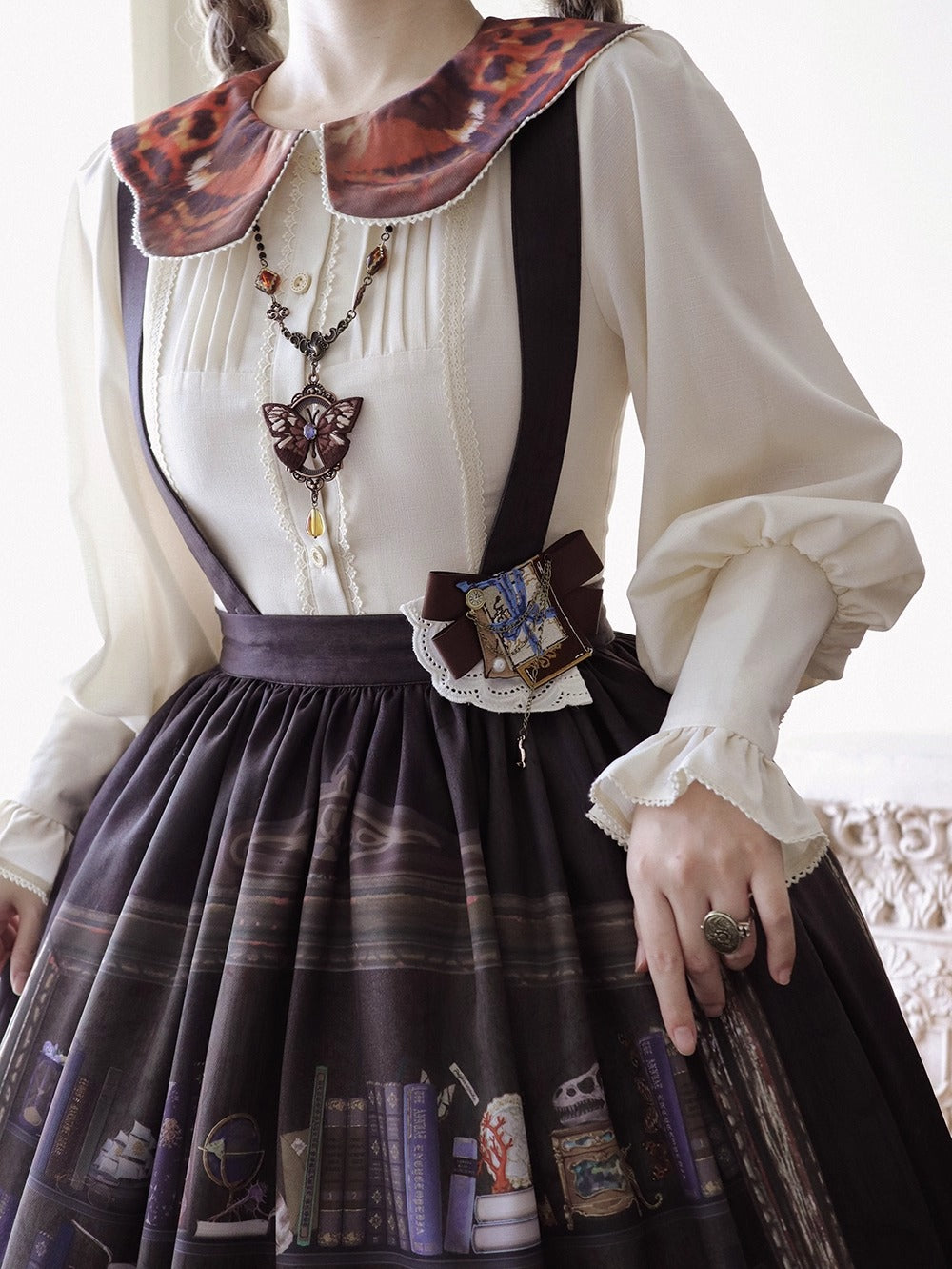 【受注予約~11/6】German Bookshelf スカート【Miss Point】